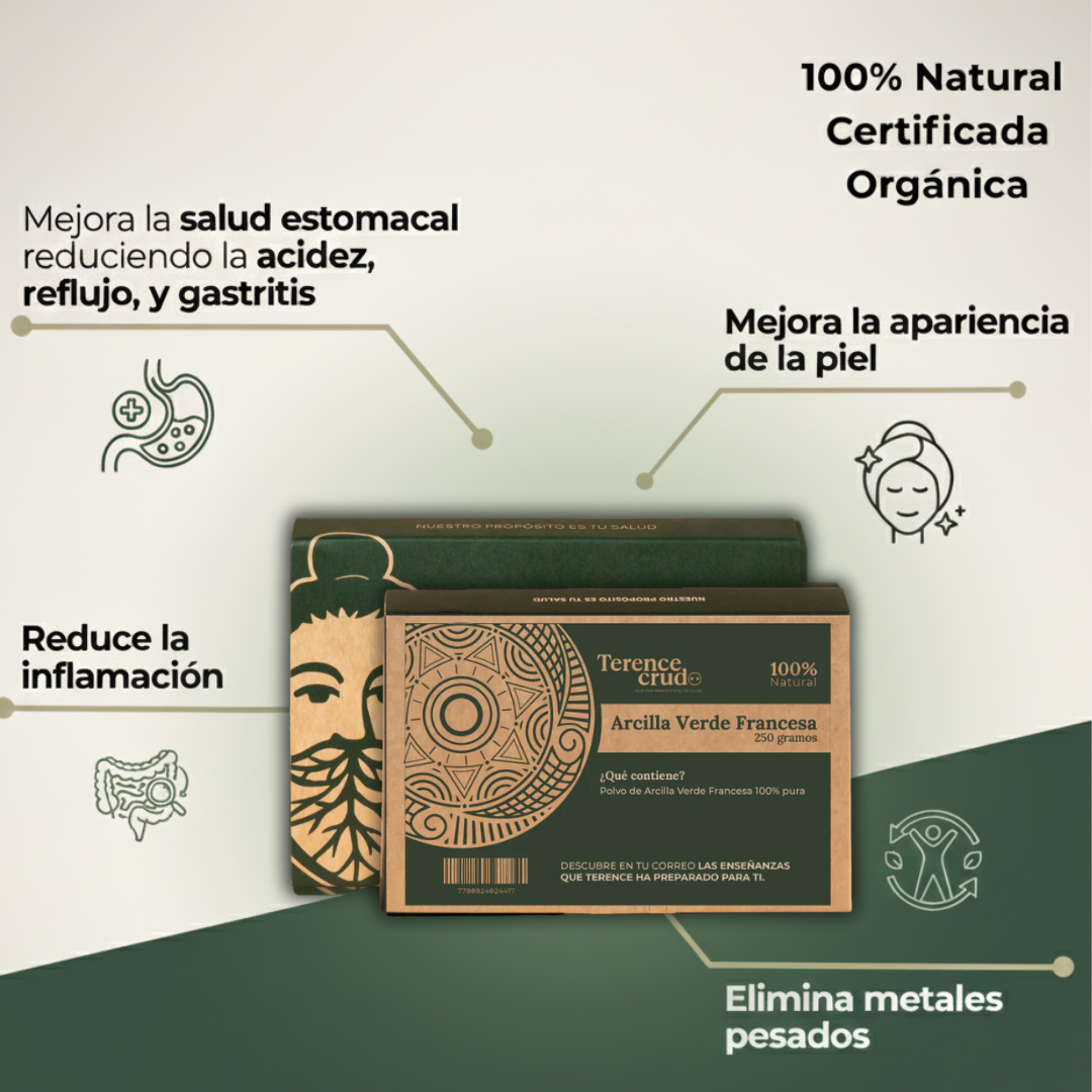 Arcilla Verde Francesa - con Guía de Uso incluida (Virtual)